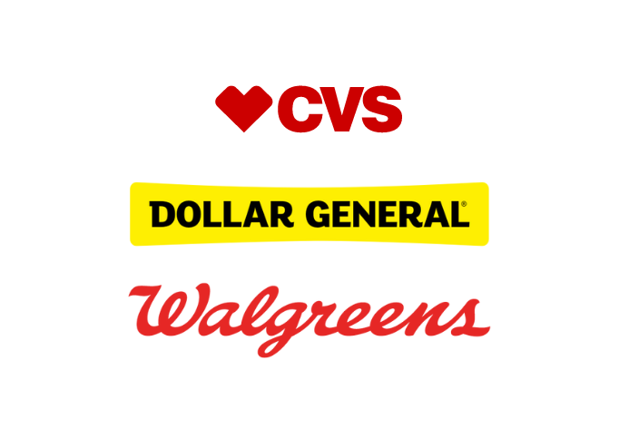 CVS Dollar General Walgreens new retail locations for Pocky