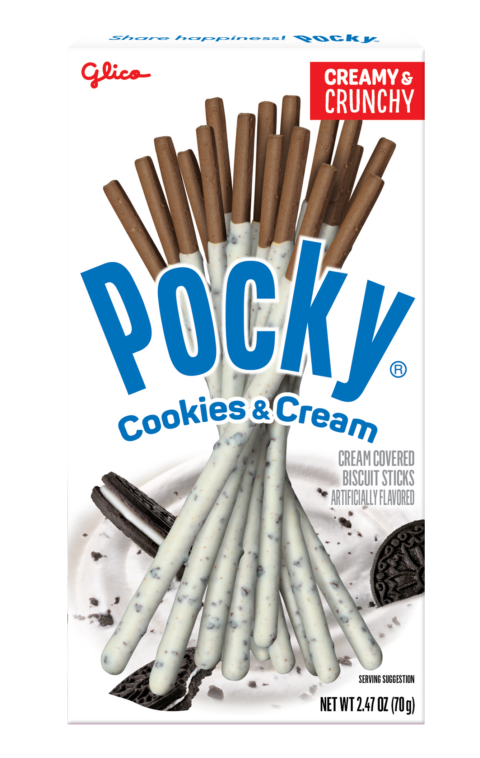 New Pocky Cookies & Cream 70 g Front