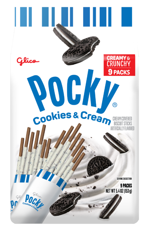 New Pocky Cookies & Cream Family Pack Front