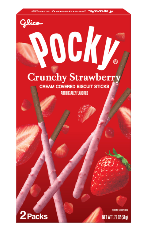 Pocky Crunchy Strawberry 1.79oz (Non-GMO) - Front